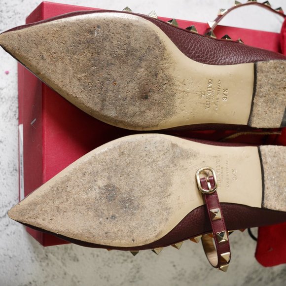 Valentino Rockstud Caged Ballerina Flat - Picture 2 of 5